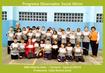 Programa Observador Sociual Mirim continua a todo vapor